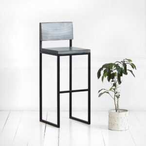 Стул барный flatmoon фанера-винтажный серый ARCHPOLE