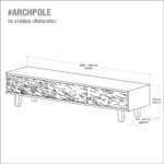 Тв стойка naturale фанера-жжение ARCHPOLE
