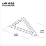 Вешалка треугольник цвет на выбор ARCHPOLE