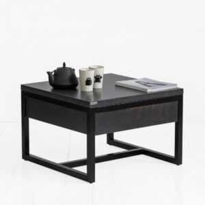 Стол журнальный old drawer фанера-винтажный черный ARCHPOLE
