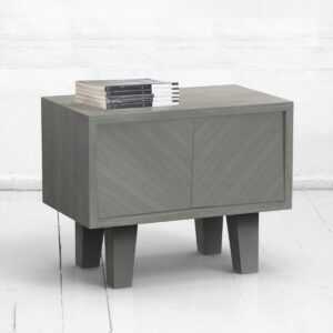 Прикроватная тумба оригами фанера-винтажный серый ARCHPOLE