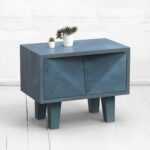 Прикроватная тумба mirror oak фанера-винтажный синий ARCHPOLE