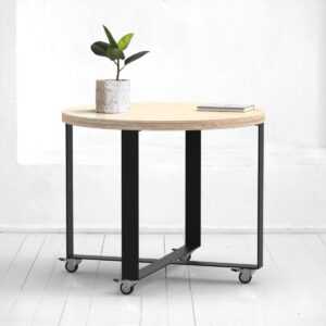 Стол обеденный round crosstripe фанера-натуральная ARCHPOLE