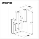 Крючок no name 3 цвет на выбор ARCHPOLE