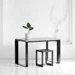 Стол рабочий metalstripe фанера-винтажный серый ARCHPOLE