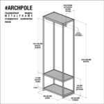 Гардеробный модуль решето красный ARCHPOLE