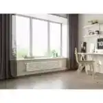 Трубчатый радиатор с прямоугольным профилем 60×30 GUARDO RETTA 6P 380 мм высотой, 500 мм шириной, 8 секций, боковое подключение, 6P-0500-08 BK-GOR RAL9016 белый матовый