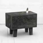 Прикроватная тумба mirror x фанера-винтажный черный ARCHPOLE
