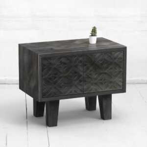 Прикроватная тумба mirror x фанера-винтажный черный ARCHPOLE