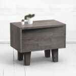 Прикроватная тумба mirror oak дуб-серый ARCHPOLE