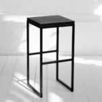 Табурет барный flatmoon из реек фанера-винтажный черный ARCHPOLE