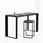 Стол барный metalstripee старая доска-серая ARCHPOLE