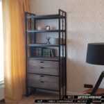 Стеллаж с ящиком old zinger фанера-винтажный белый ARCHPOLE