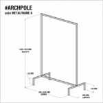 Рейл для одежды минимализм a серый ARCHPOLE
