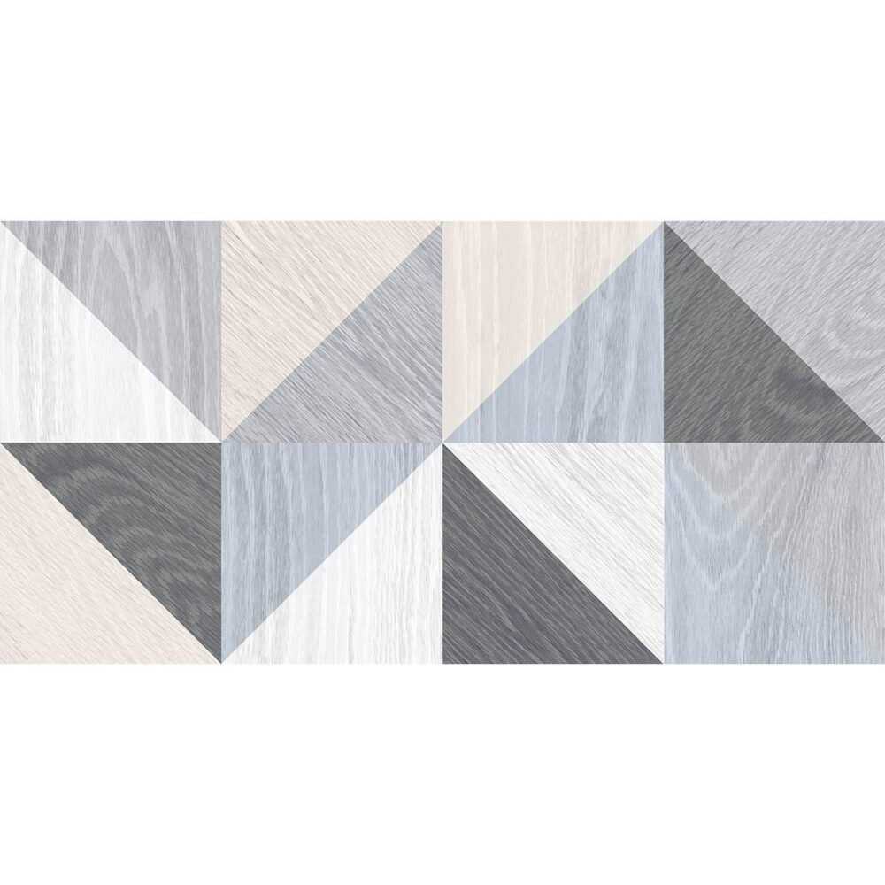 Village плитка настенная голубой микс 25×50 LAPARET