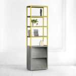Стеллаж oak фанера-винтажный серый ARCHPOLE