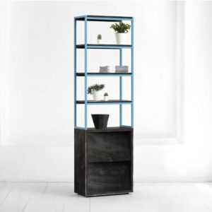 Стеллаж oak фанера-винтажный черный ARCHPOLE