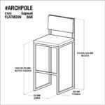Стул барный flatmoon фанера-винтажный белый ARCHPOLE