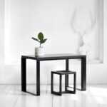 Стол рабочий metalstripe фанера-винтажный черный ARCHPOLE