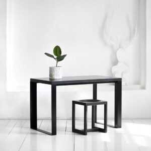 Стол рабочий metalstripe фанера-винтажный черный ARCHPOLE