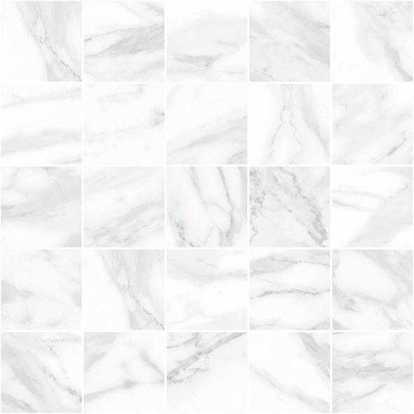 Olimpus декор мозаичный белый 25×25 LAPARET