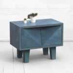 Прикроватная тумба mirror oak фанера-винтажный синий ARCHPOLE