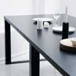 Стол обеденный metalstripe фанера-винтажный черный ARCHPOLE