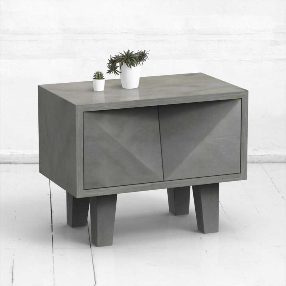 Прикроватная тумба mirror oak фанера-винтажный серый ARCHPOLE Прикроватная тумба mirror oak фанера-винтажный серый ARCHPOLE