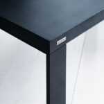 Стол обеденный metalstripe фанера-винтажный черный ARCHPOLE