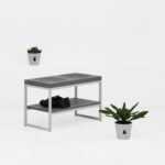 Скамья минимализм x2 fullmoon фанера-винтажный серый ARCHPOLE