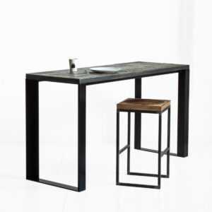 Стол барный metalstripee старая доска-серая ARCHPOLE