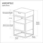 Тумба боксёр фанера-винтажный белый ARCHPOLE