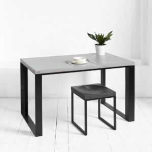 Стол обеденный metalstripe фанера-винтажный серый ARCHPOLE
