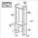 Гардеробный модуль с ящиком old zinger конструктор ARCHPOLE