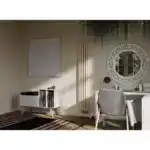 Трубчатый радиатор с круглой трубой 32 мм GUARDO TORRE 3D 2000 мм высотой, 82 мм шириной, 2 секции, боковое подключение, 3D-2000-02 BK-VER R9016(M) белый матовый