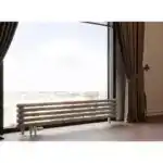 Трубчатый радиатор с круглой трубой 42 мм GUARDO TORRE 4D 216 мм высотой, 400 мм шириной, 4 секции, боковое подключение, 4D-0400-04 BK-GOR R9016(M) белый матовый