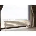 Трубчатый радиатор с круглой трубой 42 мм GUARDO TORRE 4D 274 мм высотой, 400 мм шириной, 5 секций, боковое подключение, 4D-0400-05 BK-GOR R9016(M) белый матовый