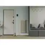 Трубчатый радиатор с круглой трубой 42 мм GUARDO TORRE 4D 1100 мм высотой, 100 мм шириной, 2 секции, боковое подключение, 4D-1100-02 BK-VER R9016(M) белый матовый