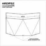 Стол рабочий гексагон брильянт столешница-жжение ARCHPOLE