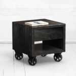 Прикроватная тумба staple oak фанера-винтажный черный ARCHPOLE