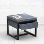 Стол журнальный old drawer фанера-винтажный синий ARCHPOLE