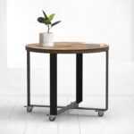 Стол обеденный round crosstripe фанера-жжение ARCHPOLE