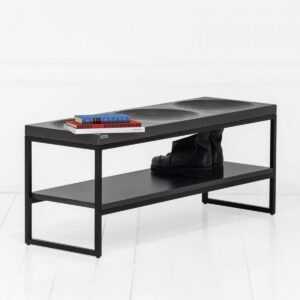 Скамья минимализм x3 fullmoon фанера-винтажный черный ARCHPOLE