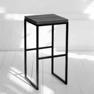 Табурет барный flatmoon из реек фанера-винтажный серый ARCHPOLE