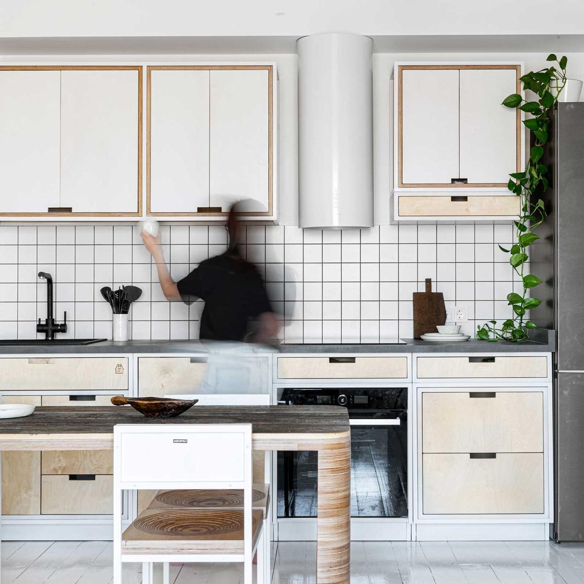 Кухня минимализм на складочной цвет на выбор archpole