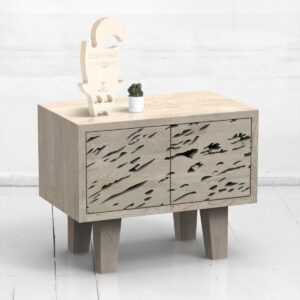 Прикроватная тумба mirror naturale дуб-белый ARCHPOLE