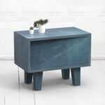Прикроватная тумба mirror oak фанера-винтажный синий ARCHPOLE