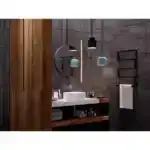 Полотенцесушитель GUARDO NOVANTA 750x500 с 5 перекладинами черный матовый RAL 9005 (водяной)