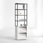 Стеллаж oak фанера-винтажный белый ARCHPOLE