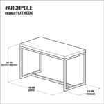 Скамья flatmoon фанера-винтажный белый ARCHPOLE